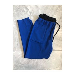 Royal Blue/Black Ankle Pants